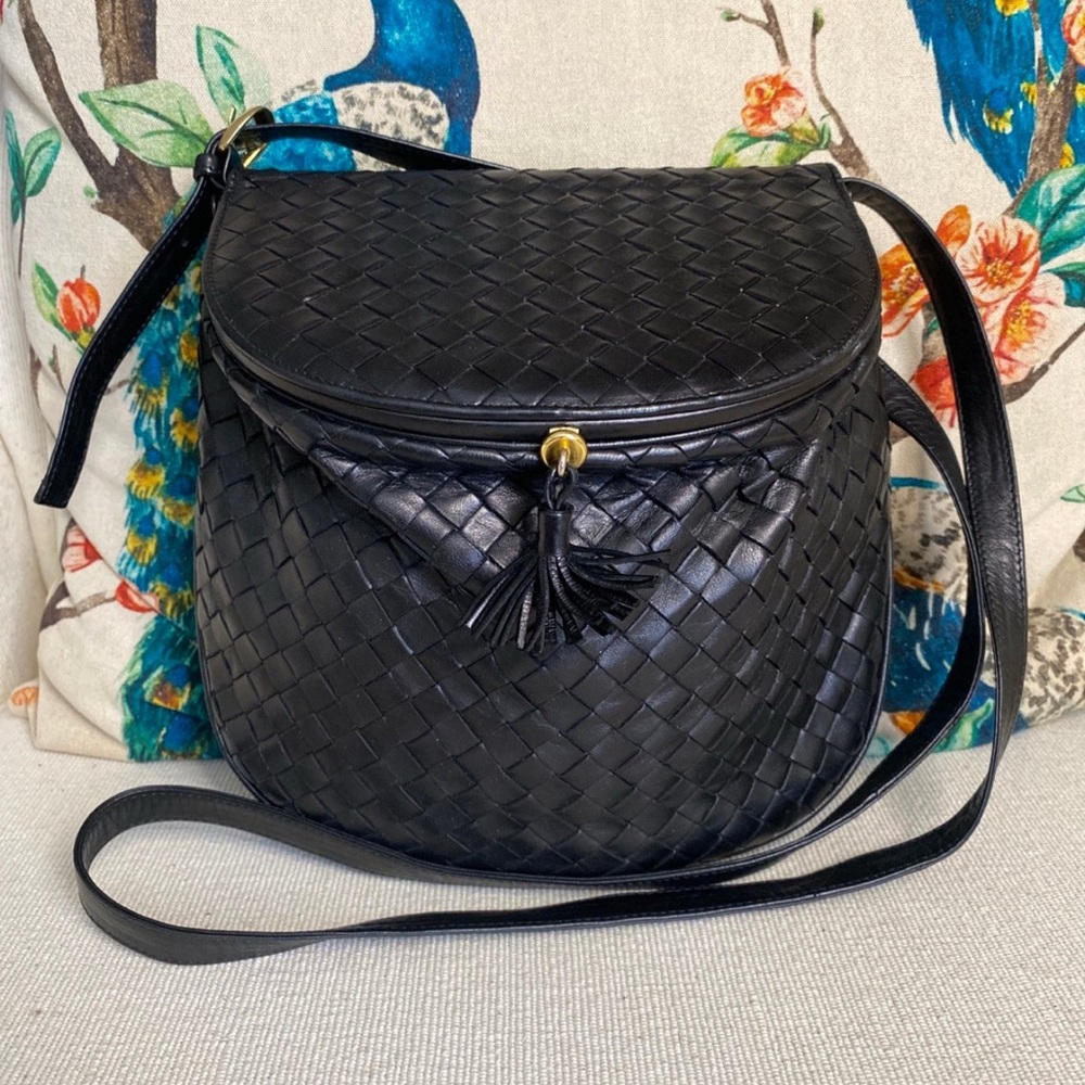 Vintage Bottega Veneta Intrecciato Crossbody Bag